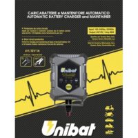 CARREGADOR MANUTENÇAO BATERIA 6V/12V 1AMP UNIBAT