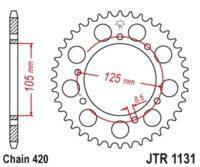 CREMALHEIRA JTR1131-50D YA DT50/APRILIA