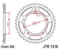 CREMALHEIRA JTR1316-43D HONDA NC 700/750