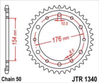 CREMALHEIRA JTR1340-43D  HONDA CB1000/BFR800
