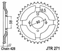 CREMALHEIRA JTR271-50D HONDA CLR125