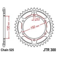 CREMALHEIRA JTR300-42D ZINCO PRETA (HONDA XL 600/650/700)