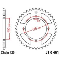 CREMALHEIRA JTR461-54D KAW KX80/85