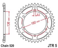 CREMALHEIRA JTR5-45D APRILIA/BMW