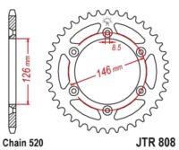CREMALHEIRA JTR808-50D (SUZ RMX250/DRZ400)