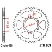 CREMALHEIRA JTR809-51D YA SR125