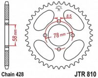 CREMALHEIRA JTR810-43D SUZ GN125