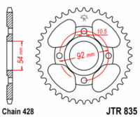 CREMALHEIRA JTR835-49D (YA SR125)