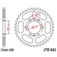CREMALHEIRA JTR843-39D YA SR125