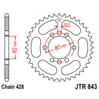 CREMALHEIRA JTR843-49D YA DT125LC