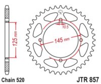 CREMALHEIRA JTR857-46D YA XV250/XT600