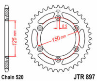 CREMALHEIRA JTR897-46D (KTM)