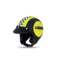CAPACETE NAU N200 RETRO PR/AM FLUO M