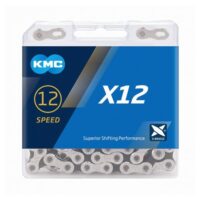 CORRENTE BICICLETA KMC X12 PRATA 12V 126E