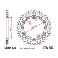 CREMALHEIRA  JTA 853-44 YA. YZ 125/250
