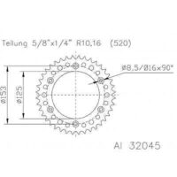 CREMALHEIRA ALUM. HONDA CR/CRF/XR EJ51 32045-48