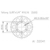 CREMALHEIRA ALUM. SUZ EJ51 32041-48D