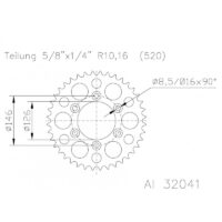 CREMALHEIRA ALUM. SUZ EJ51 32041-49D
