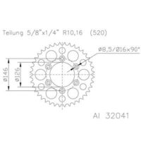 CREMALHEIRA ALUM. SUZ EJ51 32041-50D