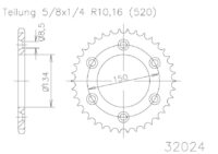 CREMALHEIRA ALUM. KAW KX/F/RMZ250 EJ51 32024-48D