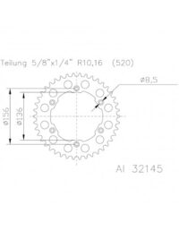 CREMALHEIRA ALUM ESJOT 51-32145 50D