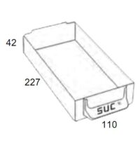 GAVETA ESTANTE METALO-PLASTICA Nº7 SUC
