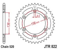 CREMALHEIRA JTA822-50D HUSQ