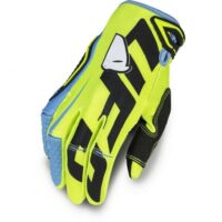 LUVAS CROSS UFO BLAZE AMARELO FLUO/AZUL CELESTE M