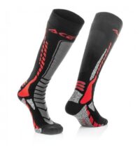 MEIAS ACERBIS MX PRO PRETO/VERM S/M