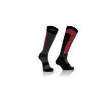 MEIAS ACERBIS MX X-FLEX PRETO/VERM S/M