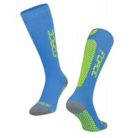 MEIAS CICLISMO FORCE COMP TESSERA AZ/VERD S/M