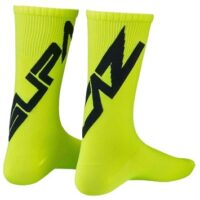 MEIAS SUPACAZ TAGGED PRETO/AMARELO NEON M