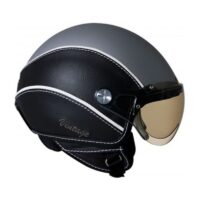 CAPACETE ABERTO C/VIS X60 VINTAGE NEXX PRE/CINZA L
