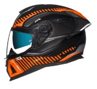 CAPACETE NEXX SX.100R SKIDDER LARANJA/PRETO MATE S