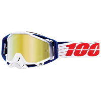 OCULOS MOTO 100% RACECRAFT BIBAL/BR C/LENTE TRUE DOU ESP.