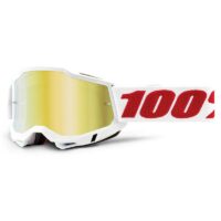 OCULOS MOTO 100% ACCURI 2 DENVER C/LENTE DOURADA ESPE.