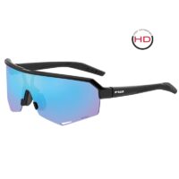 OCULOS CICLISMO GES R2 FLUKE PRETO MATE LENTE AZUL