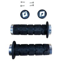 PUNHOS MOTO ODI ROGUE ATV LOCK-ON PR/PRATA VICMA