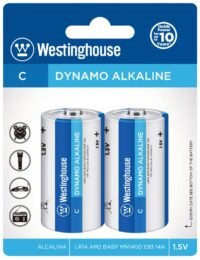 PILHA WESTINGHOUSE ALCALINA 1.5V C LR14 (2 PCS)
