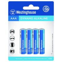PILHA WESTINGHOUSE ALCALINA 1.5V AAA LR03 (4 PCS)