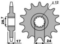 PINHAO MOTO PBR HONDA CB/F/R 600F 14D