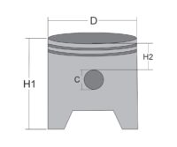 PISTON MOT. PARTNER 351/370/390 Ø38 BER