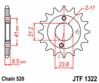 PINHAO JTF1322-16D (HONDA XR/TRX400)