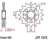 PINHAO JTF1373-16D HONDA NC 700/750