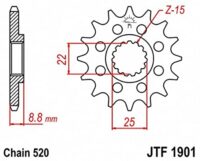 PINHAO JTF1901-13D (KTM 125/250/300)