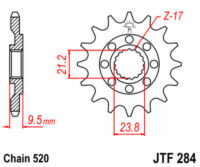 PINHAO JTF284-13D HONDA CR250/450