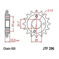 PINHAO JTF296-16D HONDA VT600
