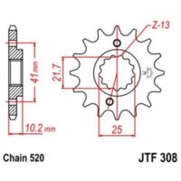 PINHAO JTF308-14D HONDA NX650/SLR650