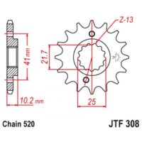 PINHAO JTF308-15D HONDA NX650/SLR650