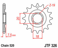 PINHAO JTF326-13D HONDA CR125